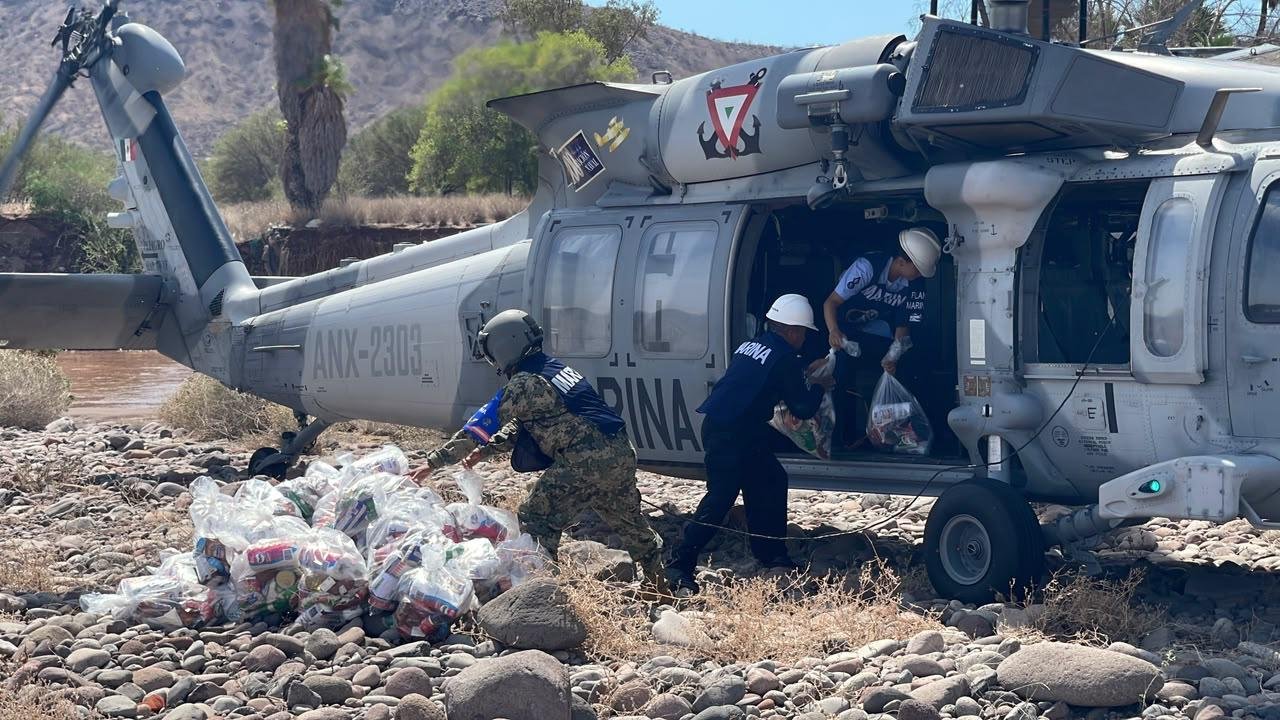 Zarpa buque de la Armada de México en apoyo a población afectada por huracán “Polo”