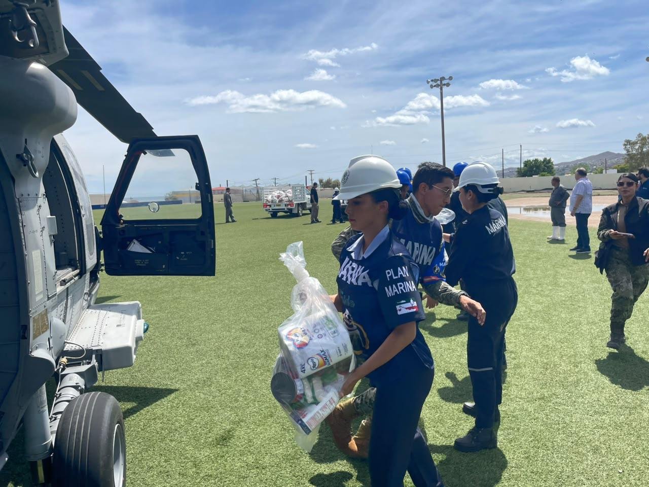 Zarpa buque de la Armada de México en apoyo a población afectada por huracán “Polo”