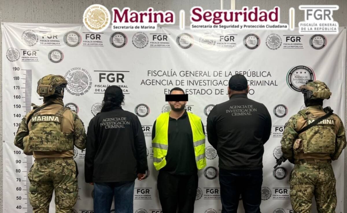 Marina, FGR y SSPC detienen a líder delictivo en Jalisco