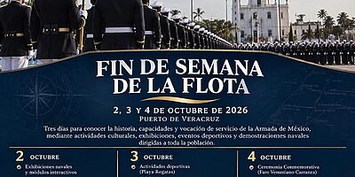 Marina conmemora 205 años del nacimiento de la Armada de México