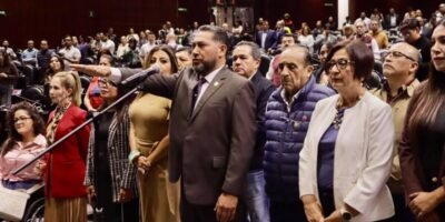Ángel Etiem Jiménez Castañeda rinde protesta como diputado federal por el Distrito 16