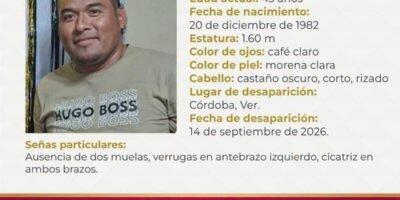 Buscan a persona desaparecida en Cรณrdoba
