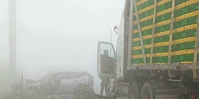 Neblina y tres accidentes en Cumbres de Maltrata complican la circulación en la 150-D