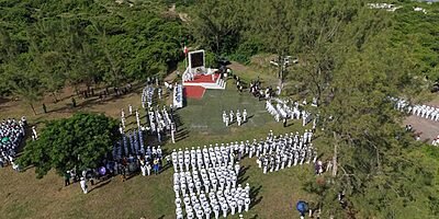 Marina participa en 180 Aniversario de la Gesta Heroica del Fuerte de Santa Teresa en Alvarado, Veracruz