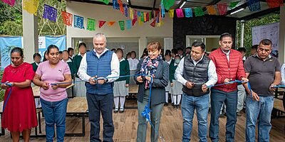 Entregan comedor escolar en secundaria de Ixcapantla