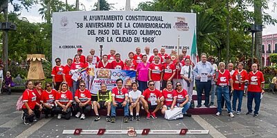 Córdoba conmemora el 58º aniversario del paso de la flama olímpica México 1968