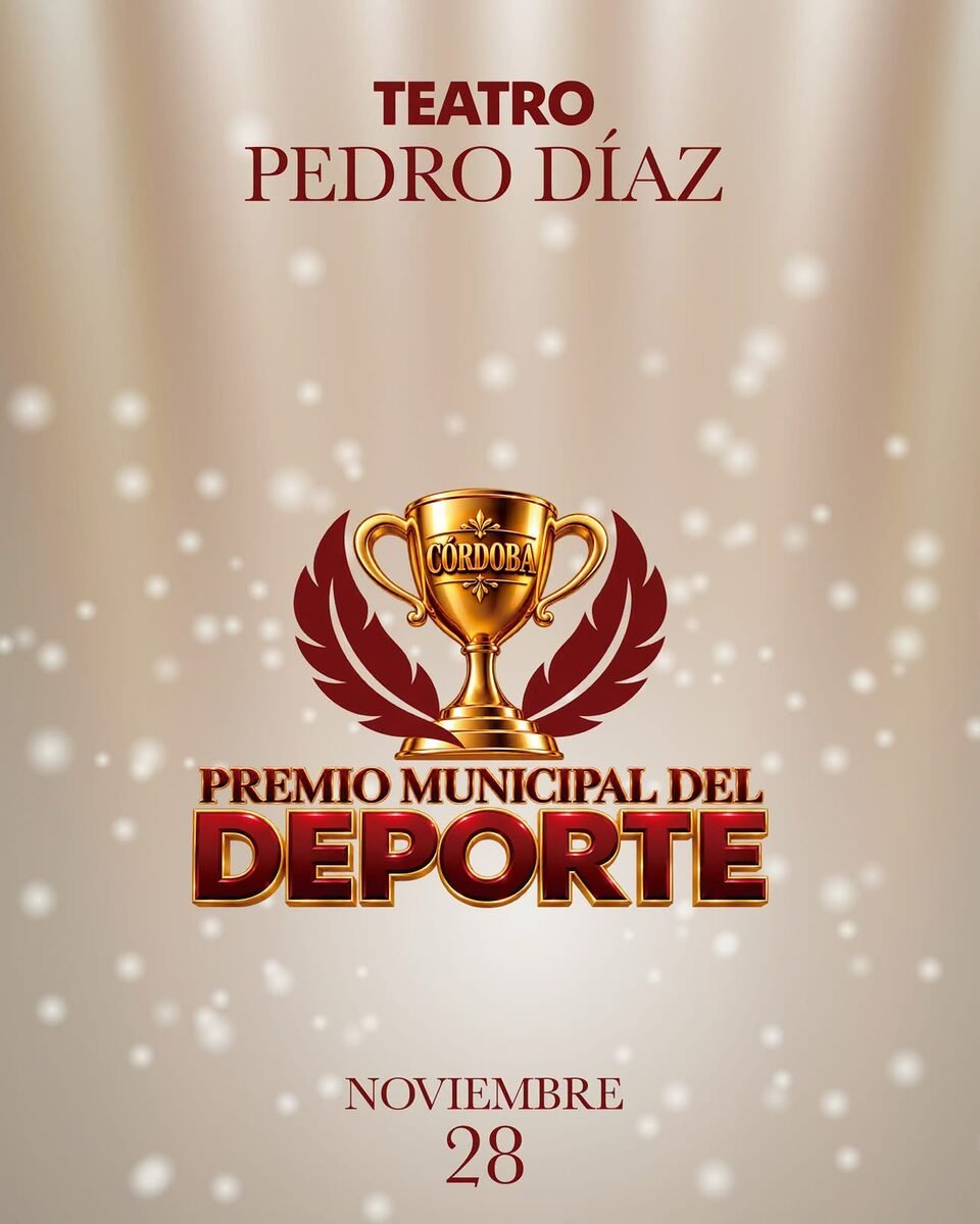 Jefatura de Deporte del Ayuntamiento de Córdoba abre convocatoria para el Premio Municipal del Deporte 2026